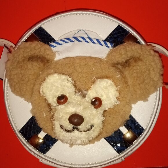 BEAUTIFUL CROSSBODY TEDDY-BEAR SMALL 7" INCH PURSE - Picture 3 of 10